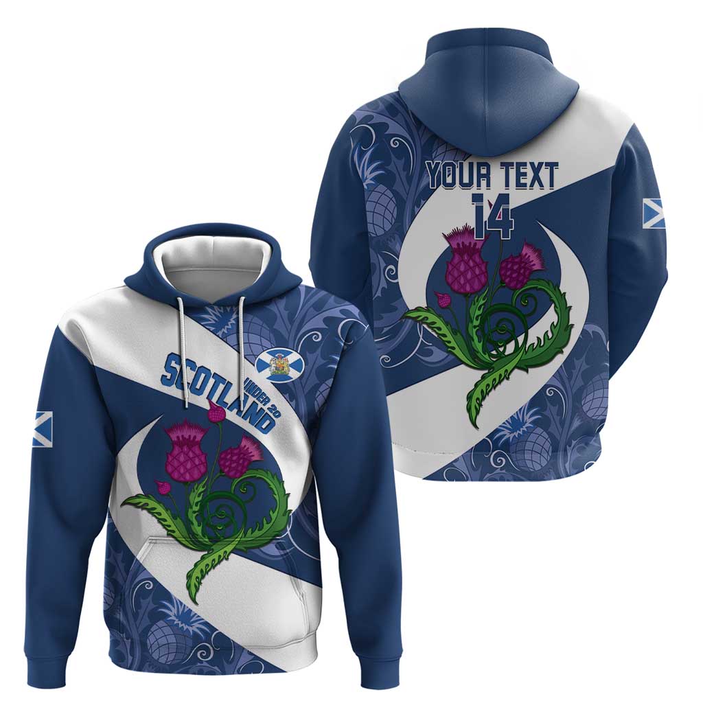 Custom Scotland Rugby Hoodie 2024 Go Champions Scottish Thistles