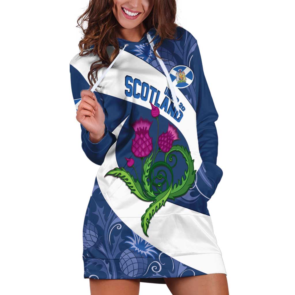 Custom Scotland Rugby Hoodie Dress 2024 Go Champions Scottish Thistles
