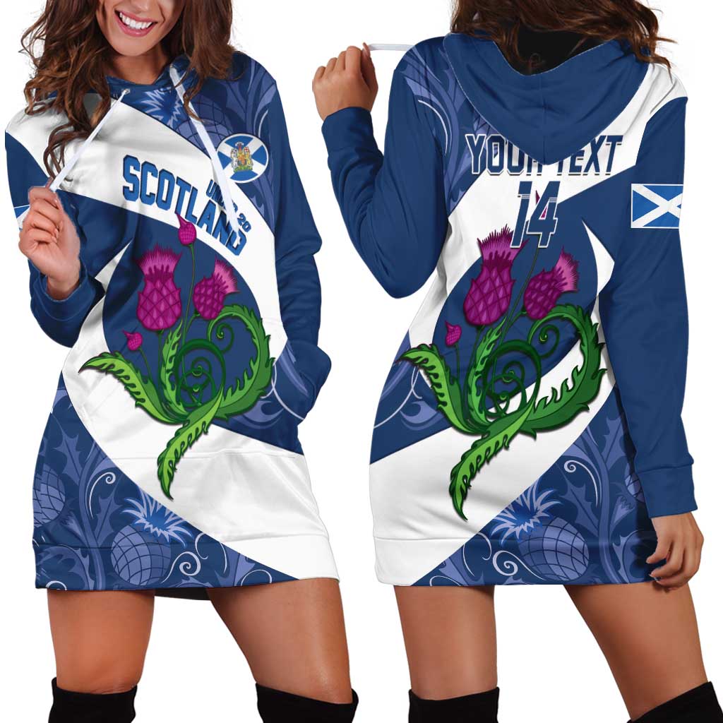 Custom Scotland Rugby Hoodie Dress 2024 Go Champions Scottish Thistles