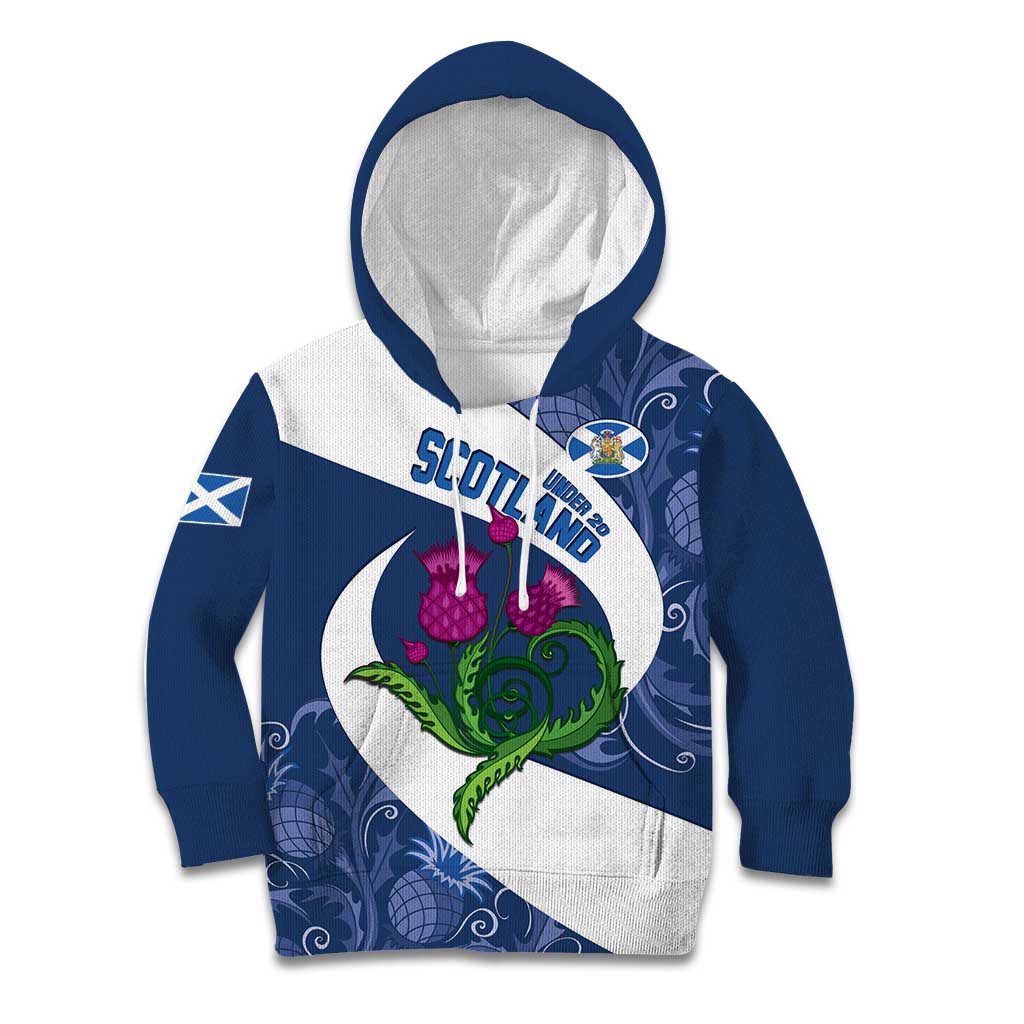 Custom Scotland Rugby Kid Hoodie 2024 Go Champions Scottish Thistles