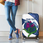Custom Scotland Rugby Luggage Cover 2024 Go Champions Scottish Thistles