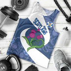 Custom Scotland Rugby Men Tank Top 2024 Go Champions Scottish Thistles