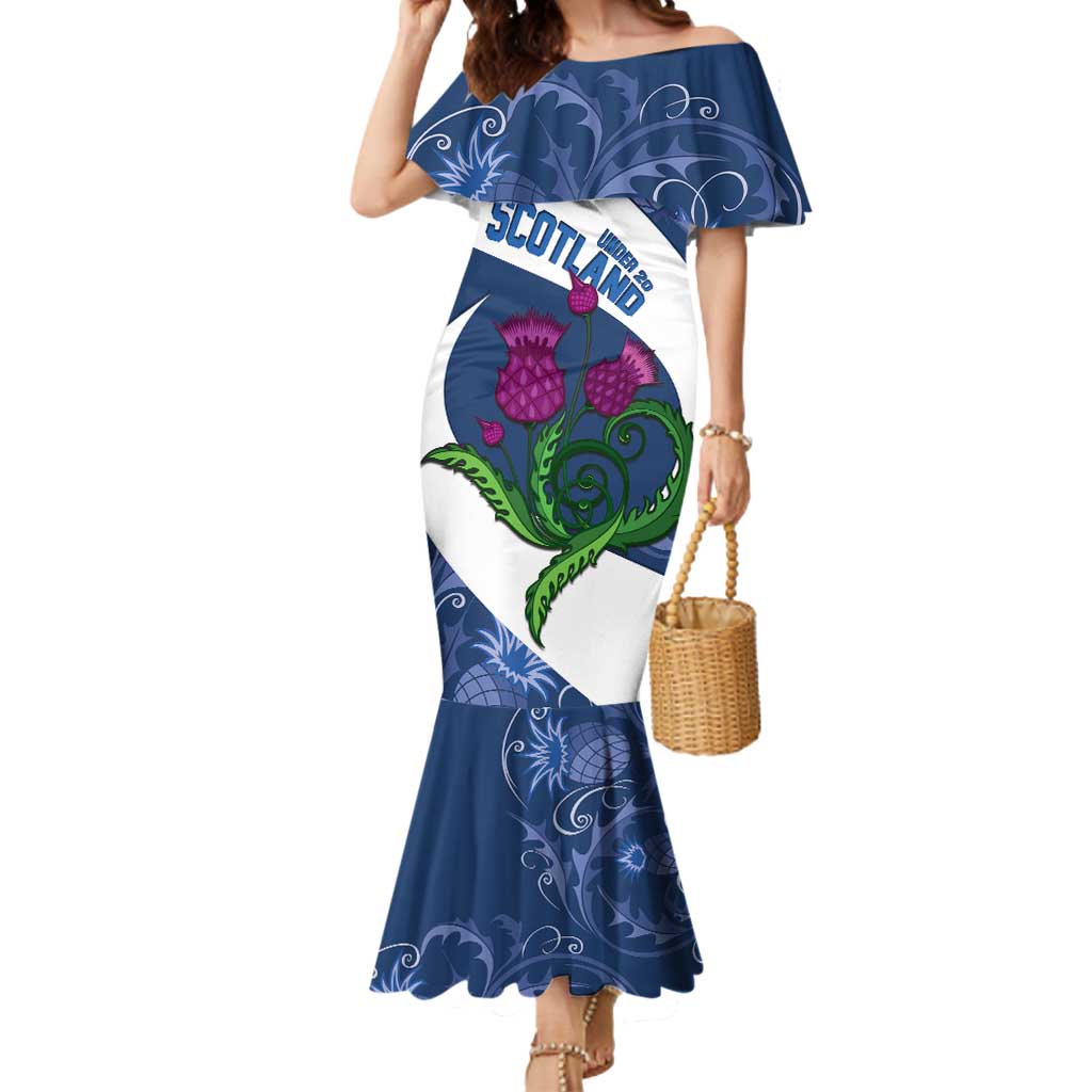 Custom Scotland Rugby Mermaid Dress 2024 Go Champions Scottish Thistles