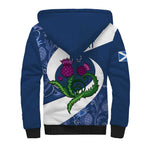 Custom Scotland Rugby Sherpa Hoodie 2024 Go Champions Scottish Thistles