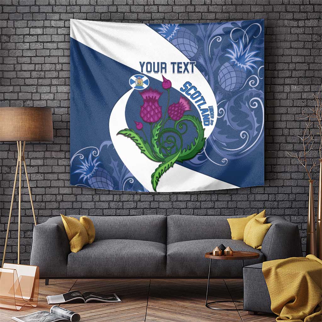 Custom Scotland Rugby Tapestry 2024 Go Champions Scottish Thistles