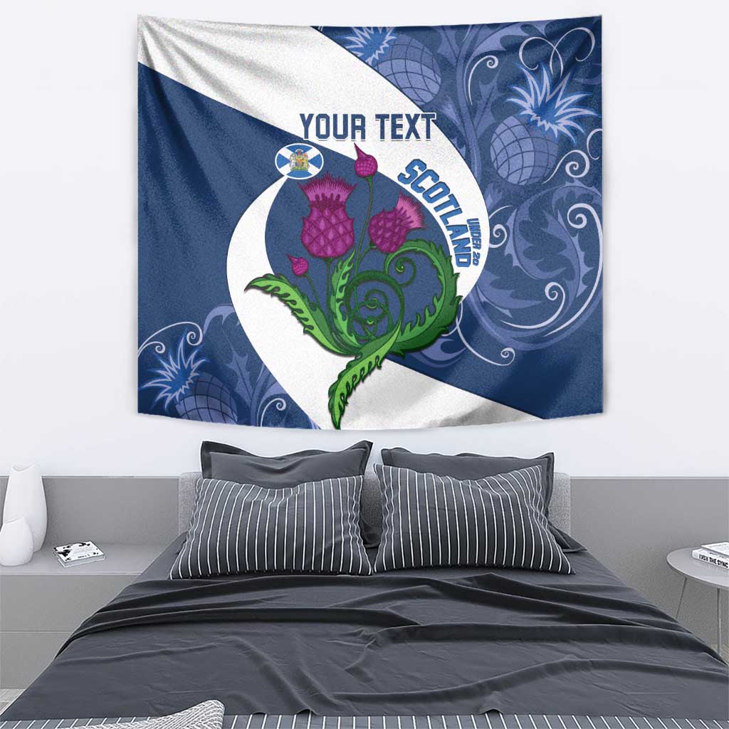 Custom Scotland Rugby Tapestry 2024 Go Champions Scottish Thistles