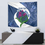 Custom Scotland Rugby Tapestry 2024 Go Champions Scottish Thistles