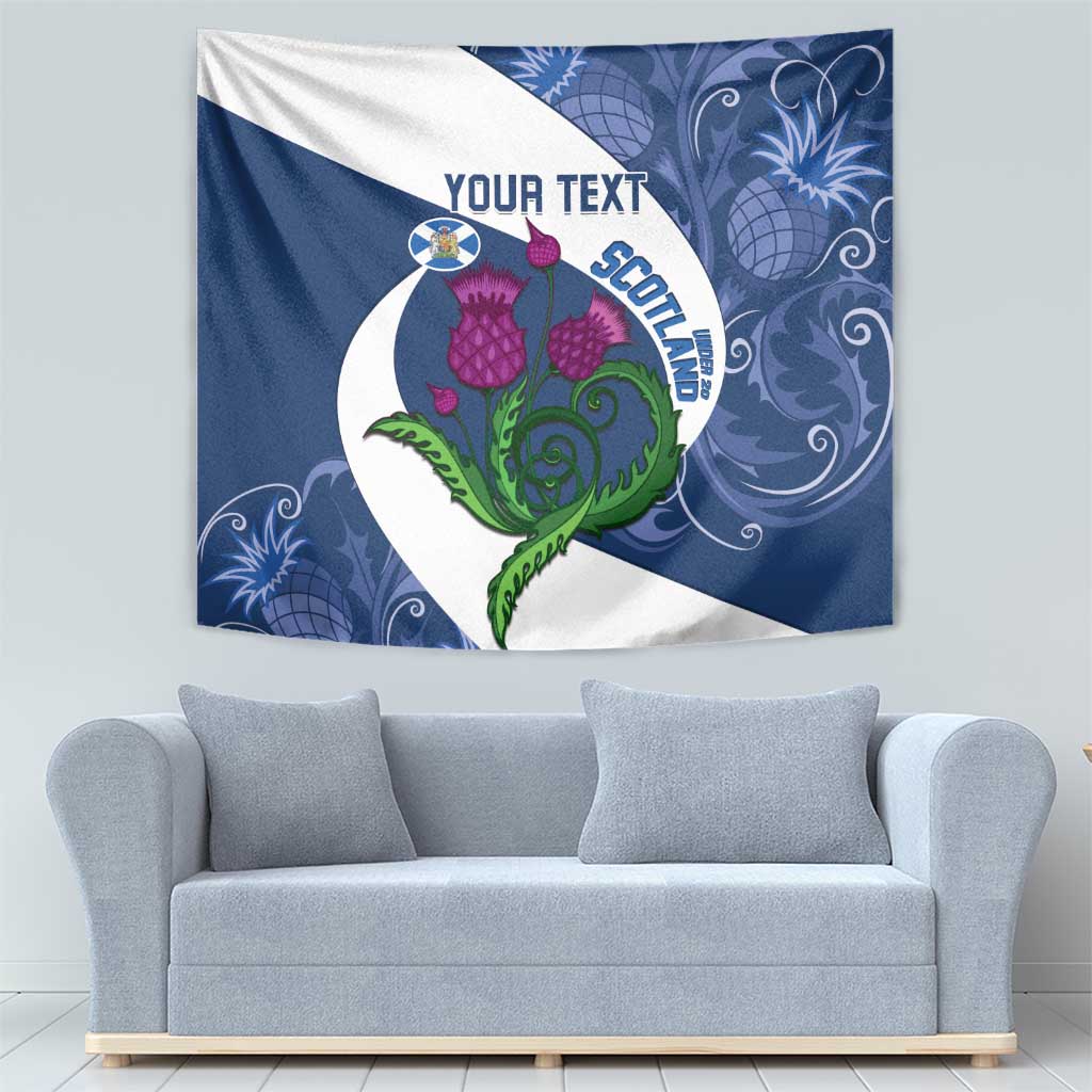 Custom Scotland Rugby Tapestry 2024 Go Champions Scottish Thistles