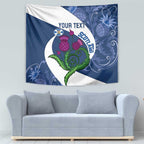 Custom Scotland Rugby Tapestry 2024 Go Champions Scottish Thistles