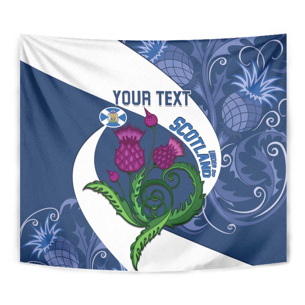 Custom Scotland Rugby Tapestry 2024 Go Champions Scottish Thistles