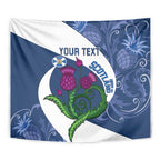 Custom Scotland Rugby Tapestry 2024 Go Champions Scottish Thistles