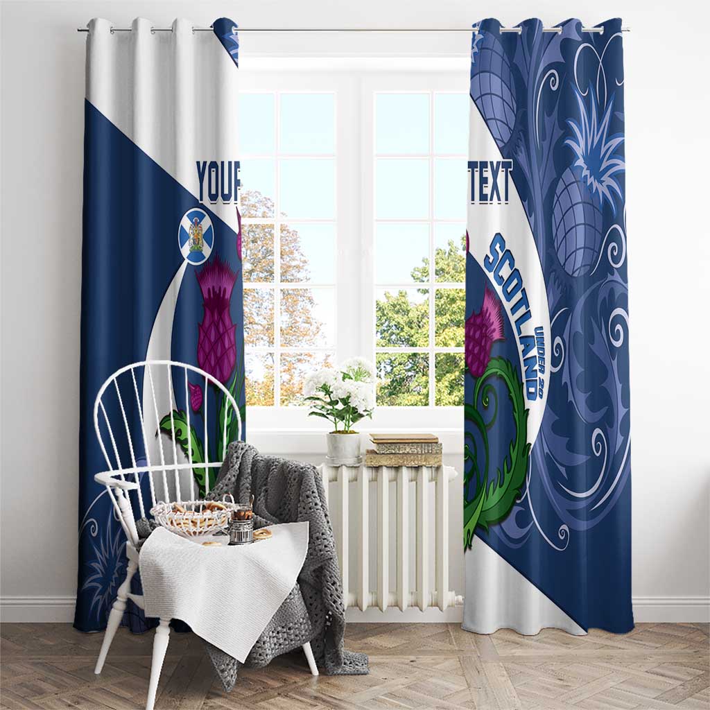 Custom Scotland Rugby Window Curtain 2024 Go Champions Scottish Thistles