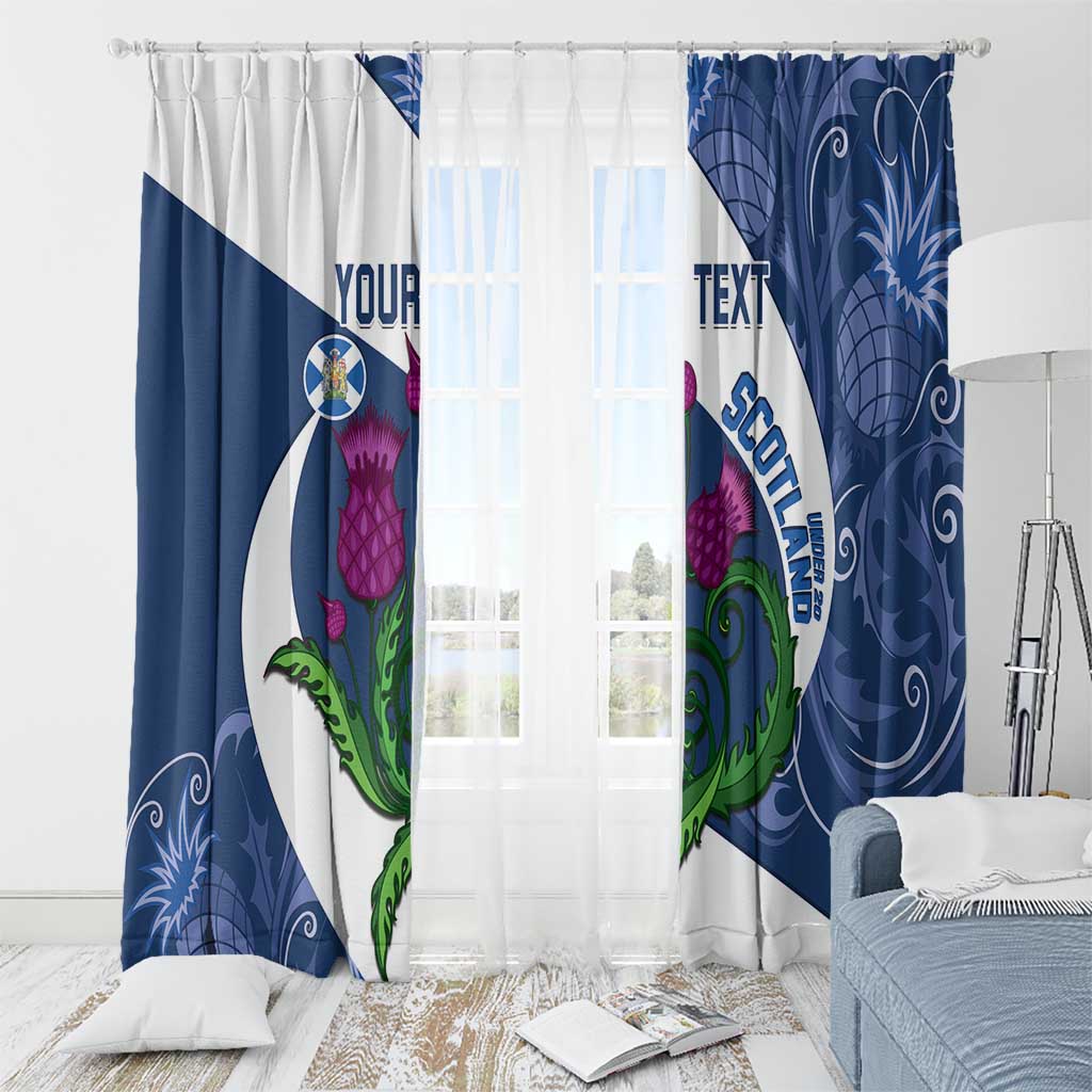 Custom Scotland Rugby Window Curtain 2024 Go Champions Scottish Thistles