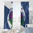Custom Scotland Rugby Window Curtain 2024 Go Champions Scottish Thistles