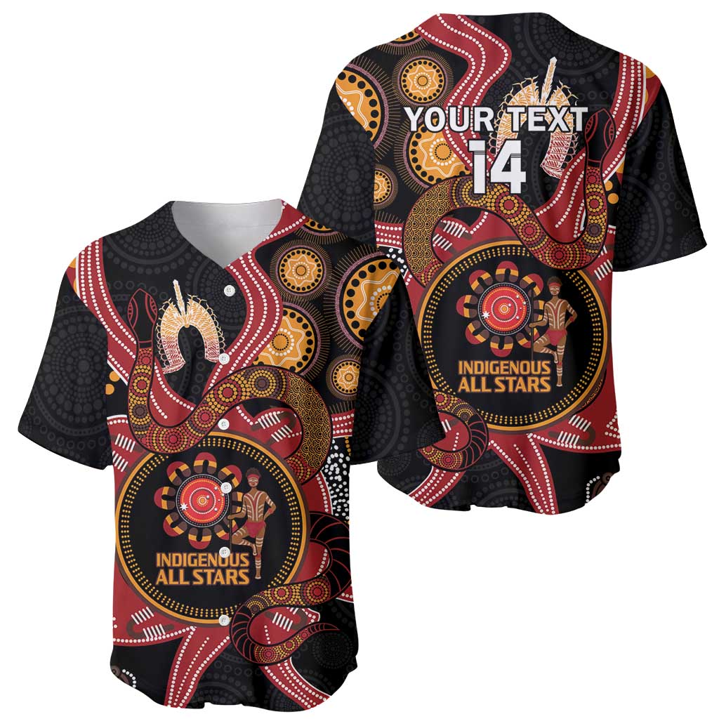 Custom Australia Indigenous Rugby Baseball Jersey 2024 Aboriginal All Stars