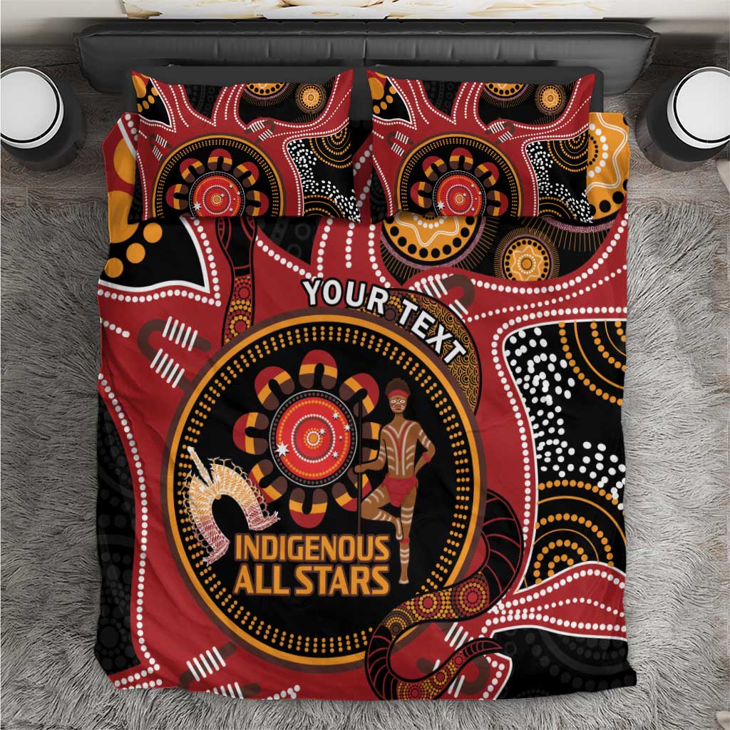 Custom Australia Indigenous Rugby Bedding Set 2024 Aboriginal All Stars