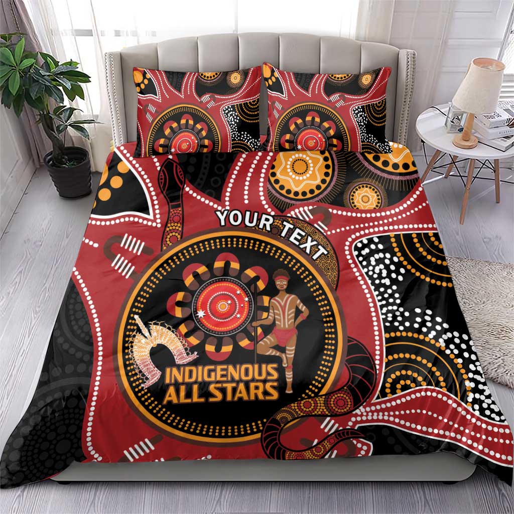 Custom Australia Indigenous Rugby Bedding Set 2024 Aboriginal All Stars
