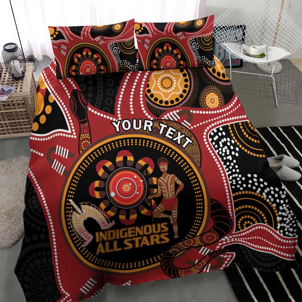 Custom Australia Indigenous Rugby Bedding Set 2024 Aboriginal All Stars