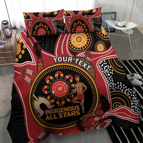 Custom Australia Indigenous Rugby Bedding Set 2024 Aboriginal All Stars
