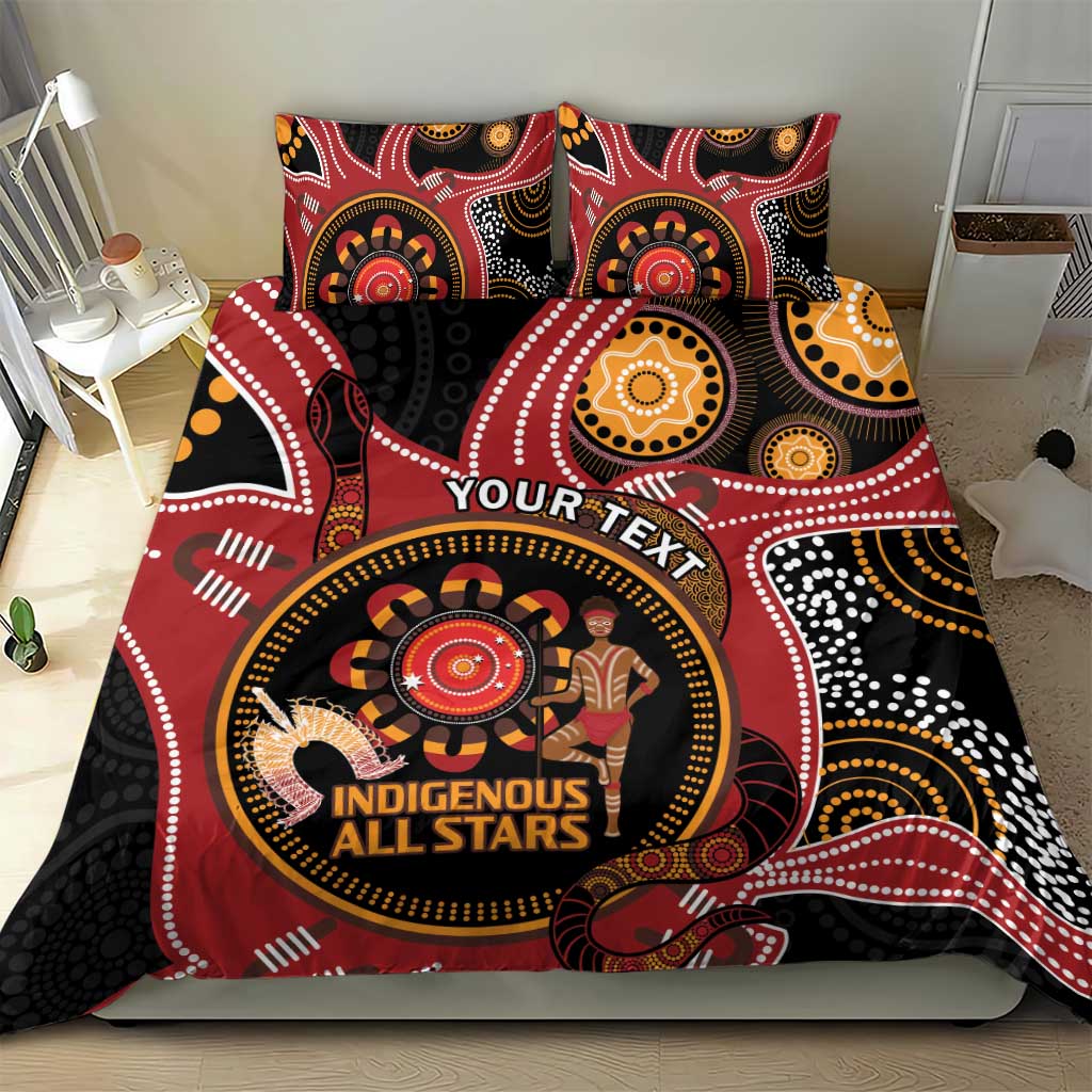 Custom Australia Indigenous Rugby Bedding Set 2024 Aboriginal All Stars