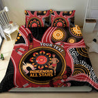 Custom Australia Indigenous Rugby Bedding Set 2024 Aboriginal All Stars
