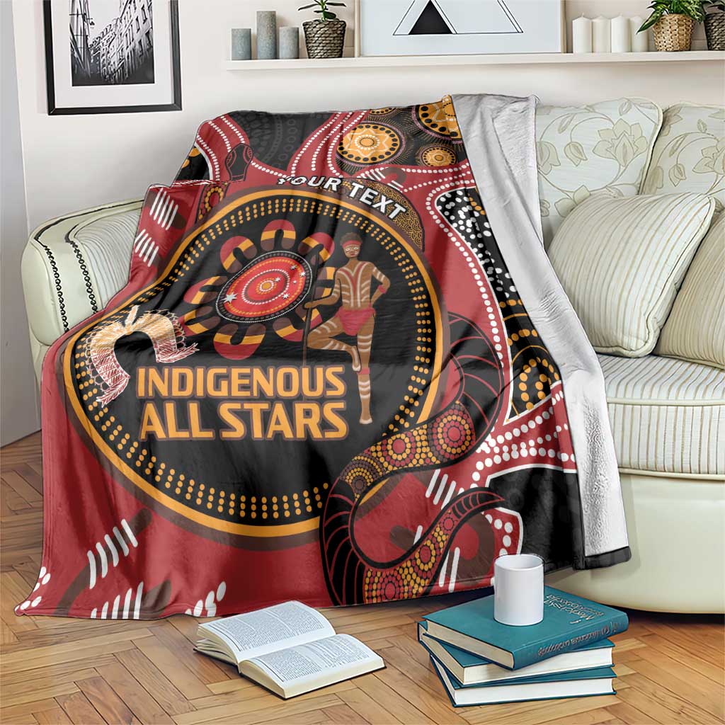 Custom Australia Indigenous Rugby Blanket 2024 Aboriginal All Stars