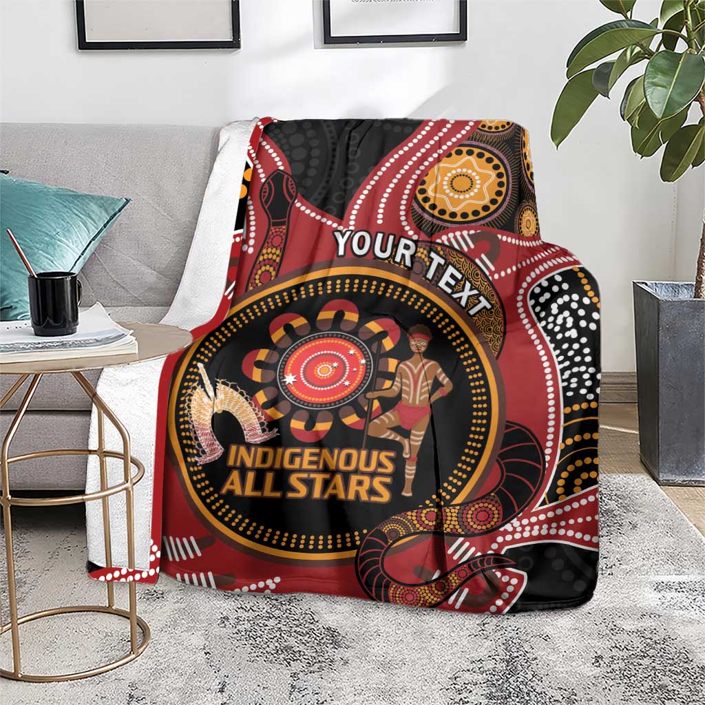 Custom Australia Indigenous Rugby Blanket 2024 Aboriginal All Stars