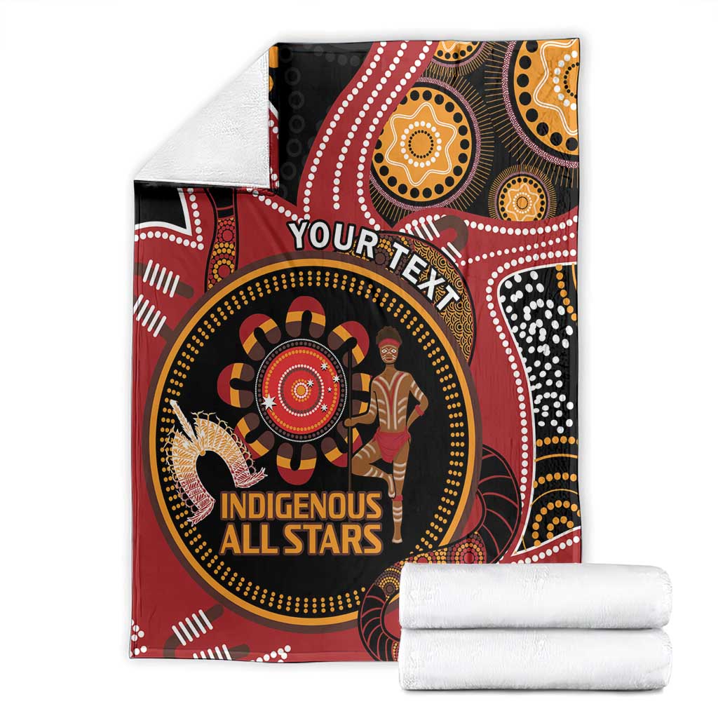 Custom Australia Indigenous Rugby Blanket 2024 Aboriginal All Stars