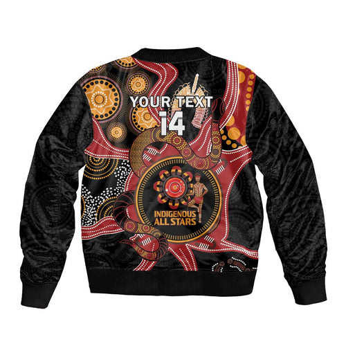 Custom Australia Indigenous Rugby Bomber Jacket 2024 Aboriginal All Stars