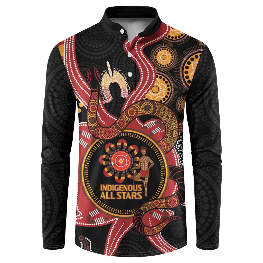 Custom Australia Indigenous Rugby Button Sweatshirt 2024 Aboriginal All Stars