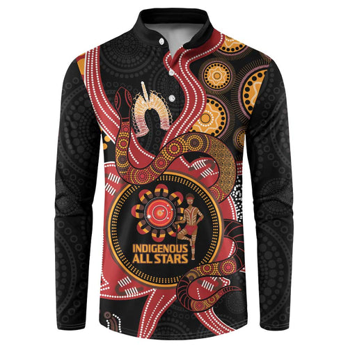 Custom Australia Indigenous Rugby Button Sweatshirt 2024 Aboriginal All Stars