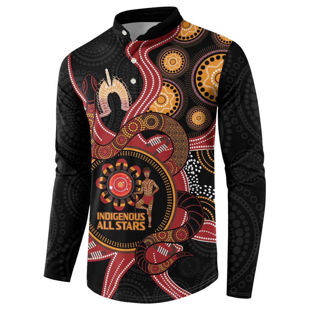 Custom Australia Indigenous Rugby Button Sweatshirt 2024 Aboriginal All Stars