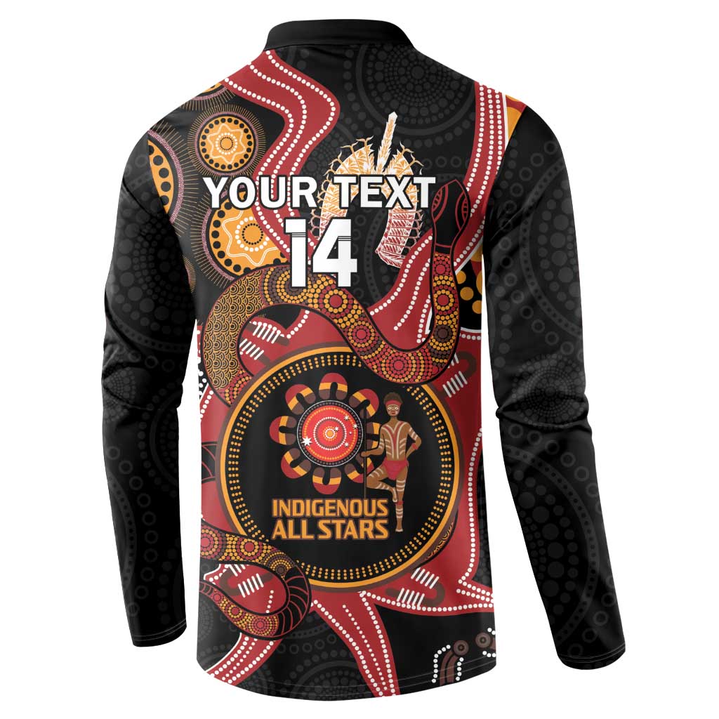 Custom Australia Indigenous Rugby Button Sweatshirt 2024 Aboriginal All Stars
