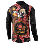 Custom Australia Indigenous Rugby Button Sweatshirt 2024 Aboriginal All Stars
