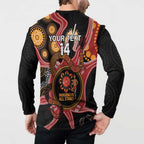 Custom Australia Indigenous Rugby Button Sweatshirt 2024 Aboriginal All Stars