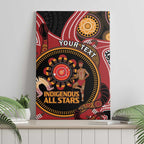 Custom Australia Indigenous Rugby Canvas Wall Art 2024 Aboriginal All Stars