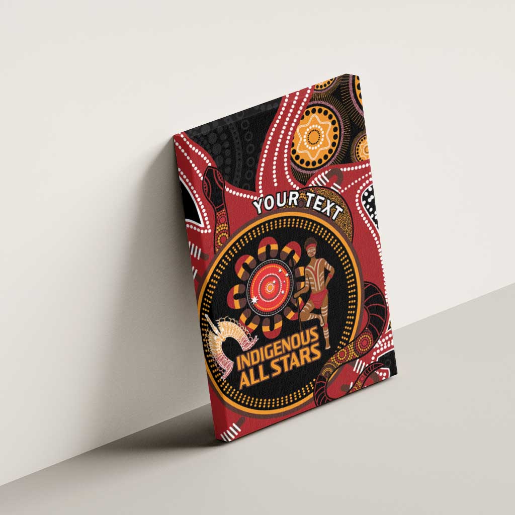 Custom Australia Indigenous Rugby Canvas Wall Art 2024 Aboriginal All Stars