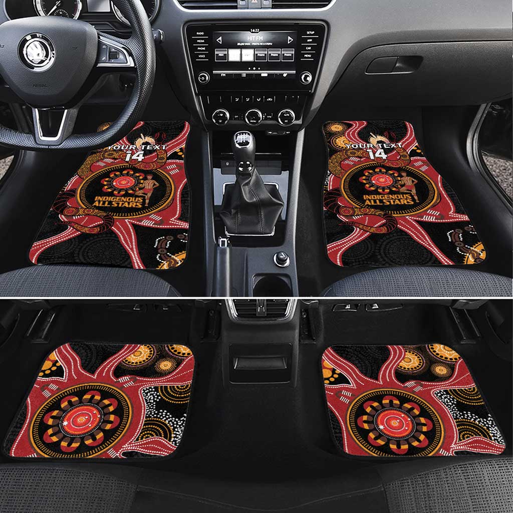 Custom Australia Indigenous Rugby Car Mats 2024 Aboriginal All Stars