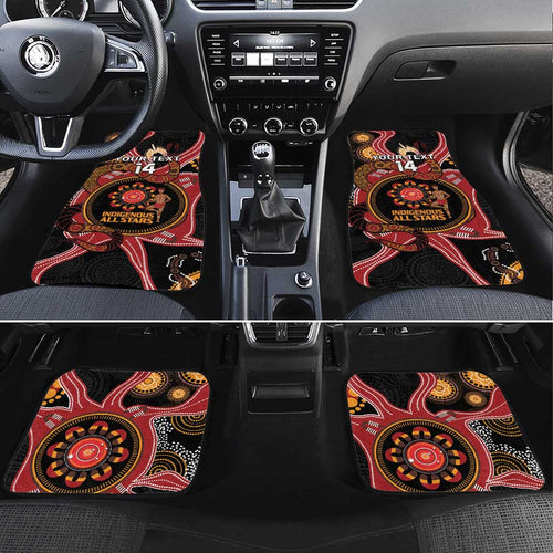 Custom Australia Indigenous Rugby Car Mats 2024 Aboriginal All Stars