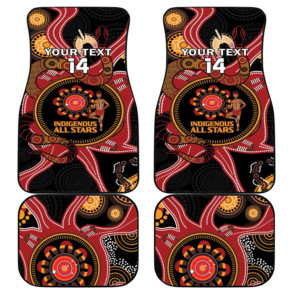 Custom Australia Indigenous Rugby Car Mats 2024 Aboriginal All Stars