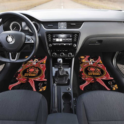 Custom Australia Indigenous Rugby Car Mats 2024 Aboriginal All Stars