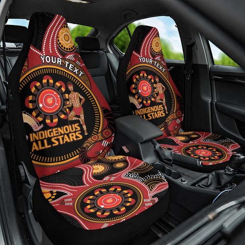 Custom Australia Indigenous Rugby Car Seat Cover 2024 Aboriginal All Stars