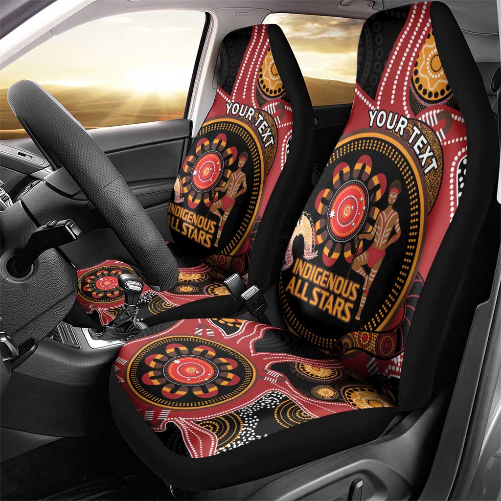 Custom Australia Indigenous Rugby Car Seat Cover 2024 Aboriginal All Stars