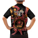 Custom Australia Indigenous Rugby Family Matching Mermaid Dress and Hawaiian Shirt 2024 Aboriginal All Stars