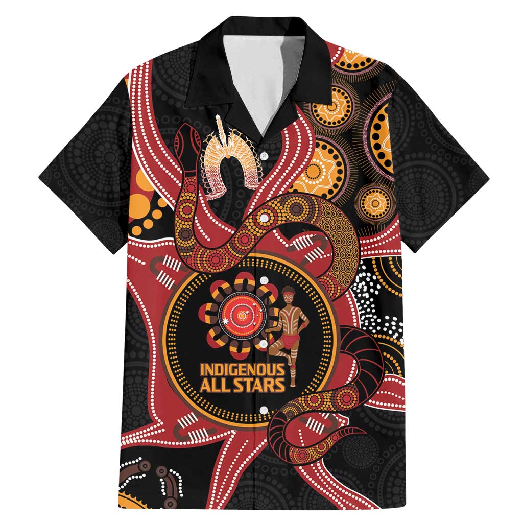 Custom Australia Indigenous Rugby Family Matching Mermaid Dress and Hawaiian Shirt 2024 Aboriginal All Stars