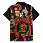 Custom Australia Indigenous Rugby Family Matching Puletasi and Hawaiian Shirt 2024 Aboriginal All Stars