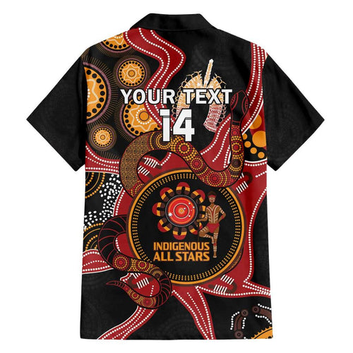 Custom Australia Indigenous Rugby Family Matching Puletasi and Hawaiian Shirt 2024 Aboriginal All Stars