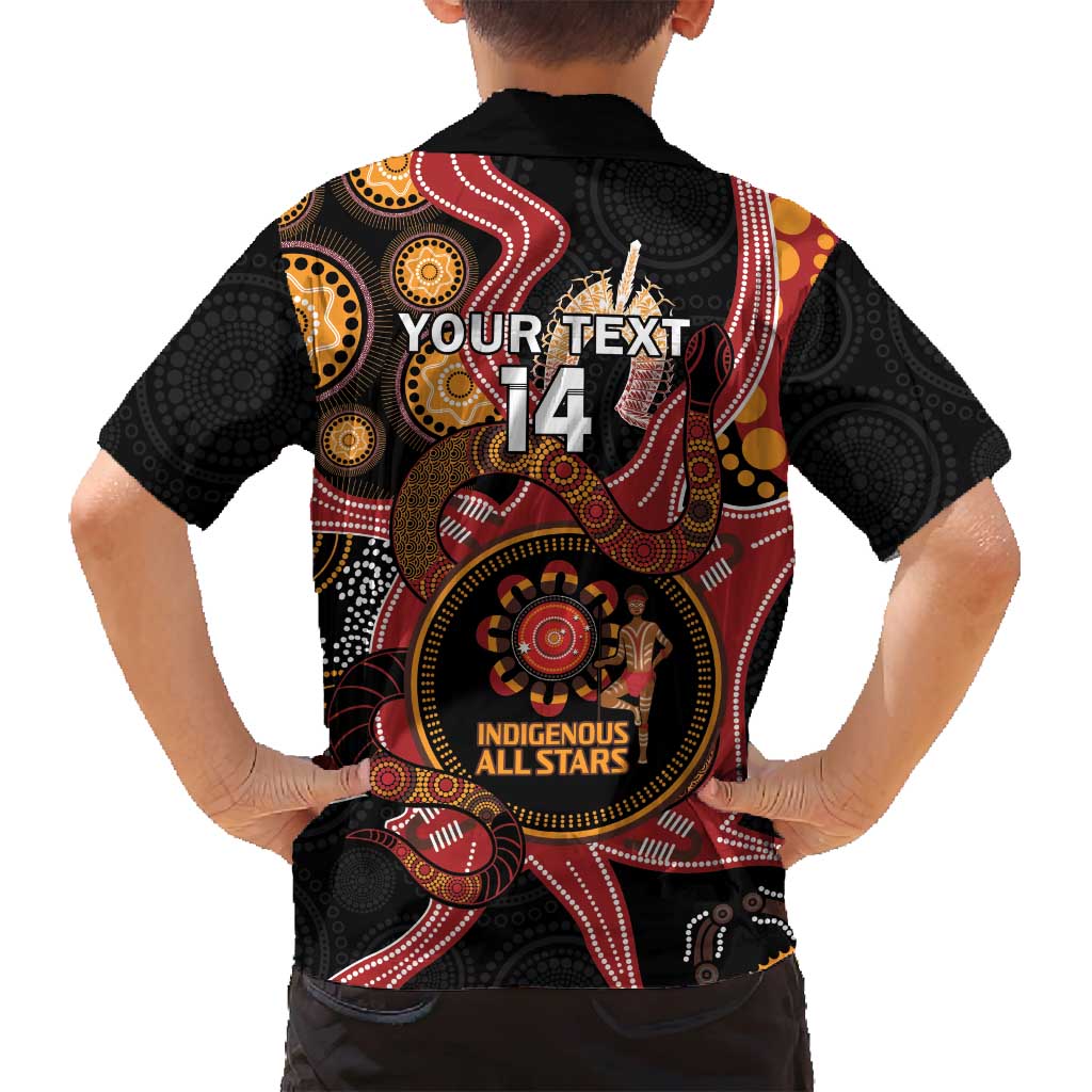 Custom Australia Indigenous Rugby Family Matching Summer Maxi Dress and Hawaiian Shirt 2024 Aboriginal All Stars