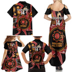 Custom Australia Indigenous Rugby Family Matching Summer Maxi Dress and Hawaiian Shirt 2024 Aboriginal All Stars