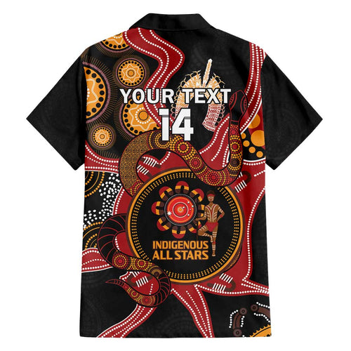 Custom Australia Indigenous Rugby Family Matching Tank Maxi Dress and Hawaiian Shirt 2024 Aboriginal All Stars